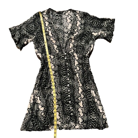 Kivari Dress mini dress pattern black and white size 4-6 US - Picture 2 of 6